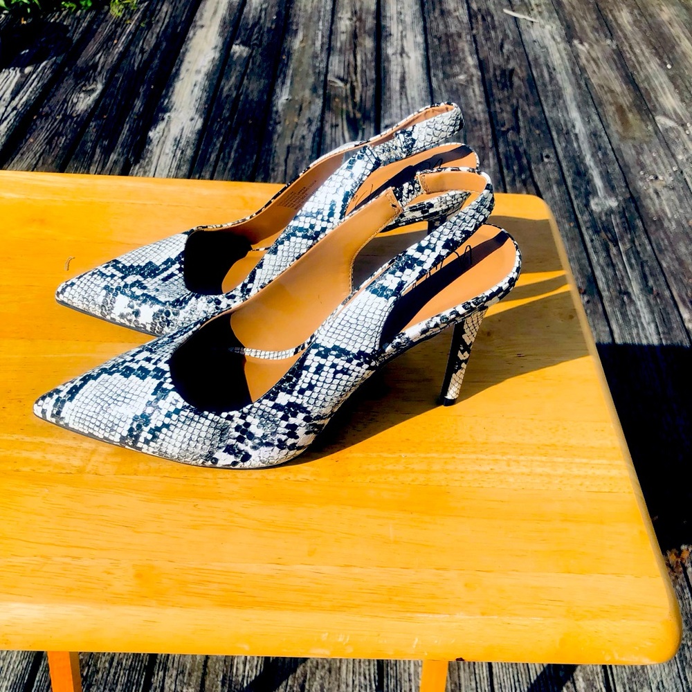 Wild Pair Black and White Heels